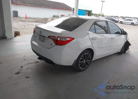 2014 Toyota Corolla S Plus z USA, uszkodzony, nr VIN 2T1BURHEXEC199525